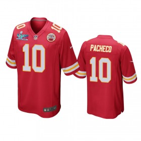 Maillot Homme Kansas City Chiefs Isaih Pacheco 10 Game Super Bowl LVII Rouge